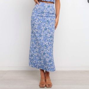 Gorgeous blue Petal & Pup midi skirt